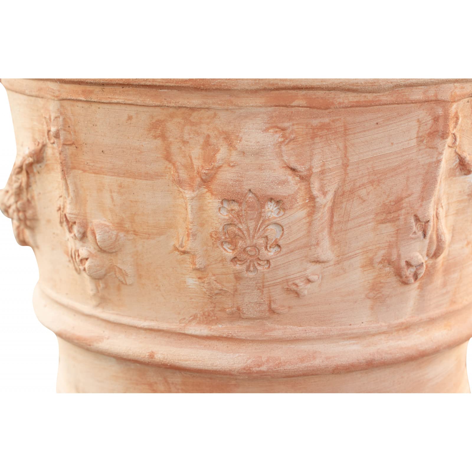 Biscottini Vasi terracotta grandi da esterno 44x50 cm Made in Italy | Vasi per piante grandi artigianali | Vaso terracotta grande