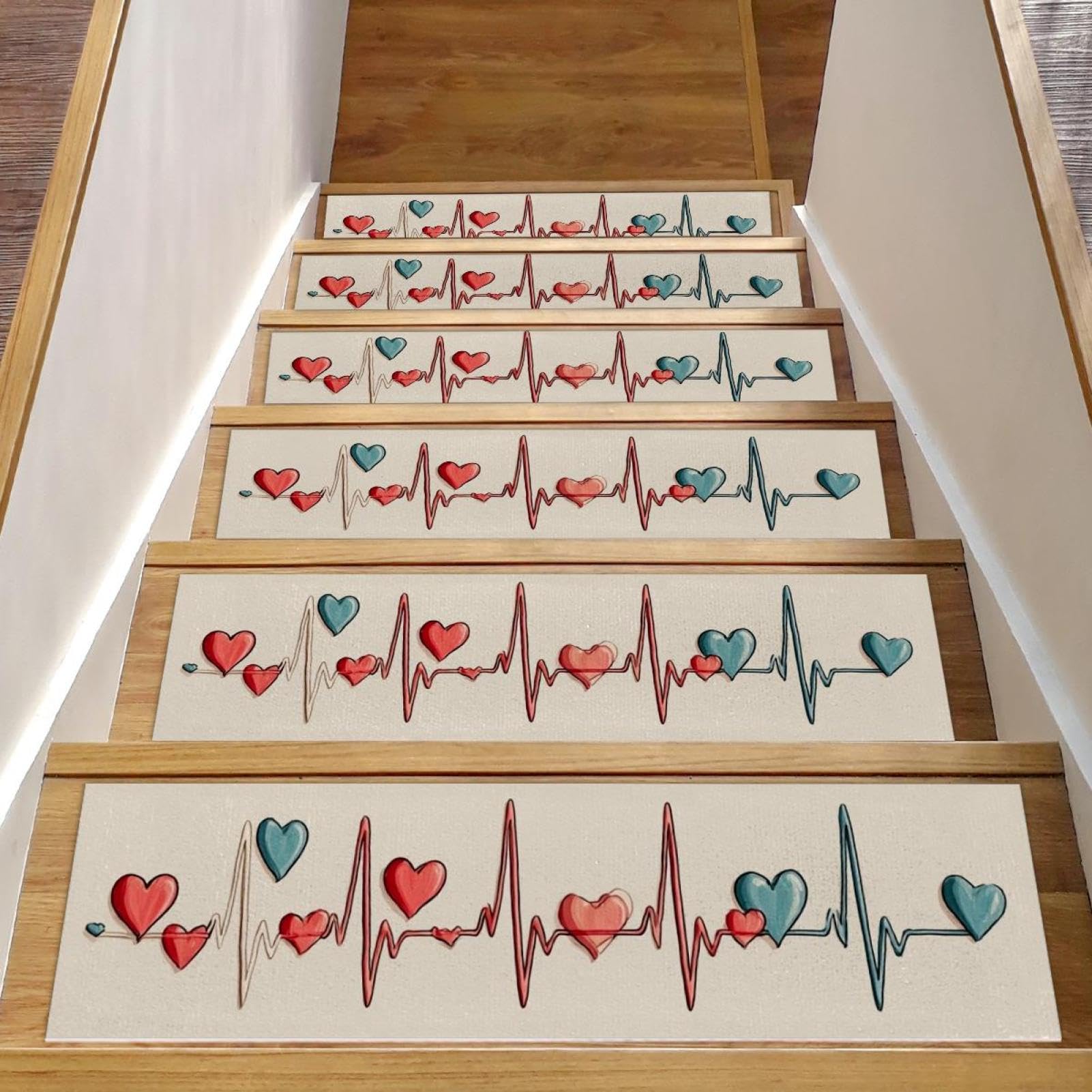 Tapis d'escalier bois antidérapant 15 pièces pour la sécurité de la maison