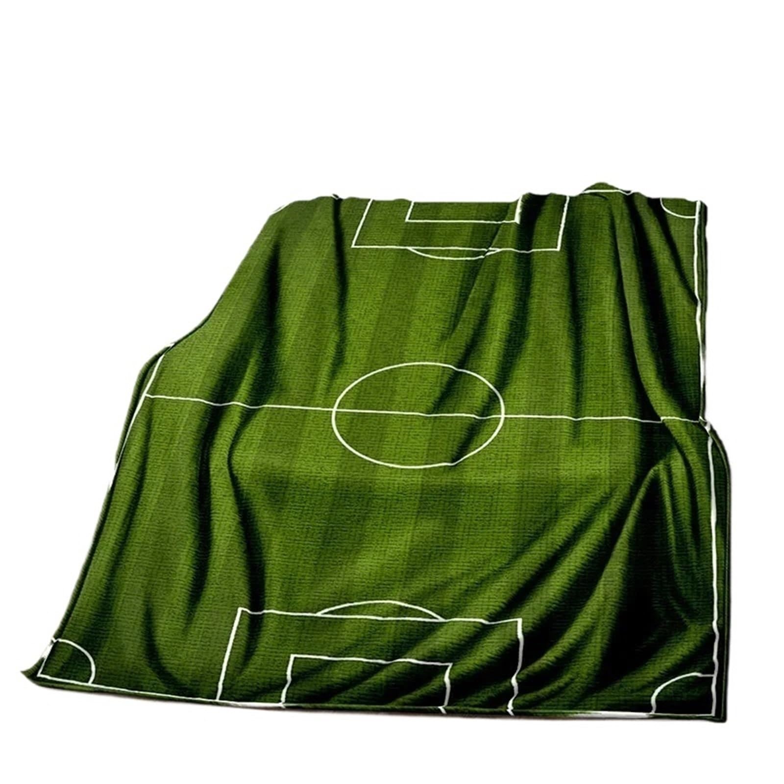 WSQHAO Football Field Soccer Sport Soft Blanket, Throw For Home Bedroom Bed Sofa Travel for Bed Couch(Color2)