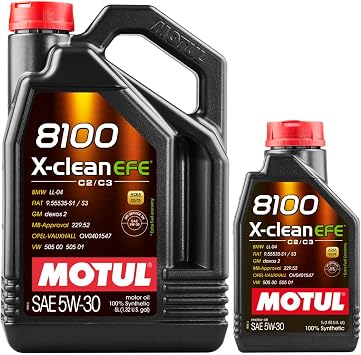Motul 8100 X-clean EFE 5W-30 Full Synthetic Motor Oil | 5 Liter + 1 Liter Bundle | Fuel Economy Formula, Helps Protect Emissions Systems | Clean Engine Performance