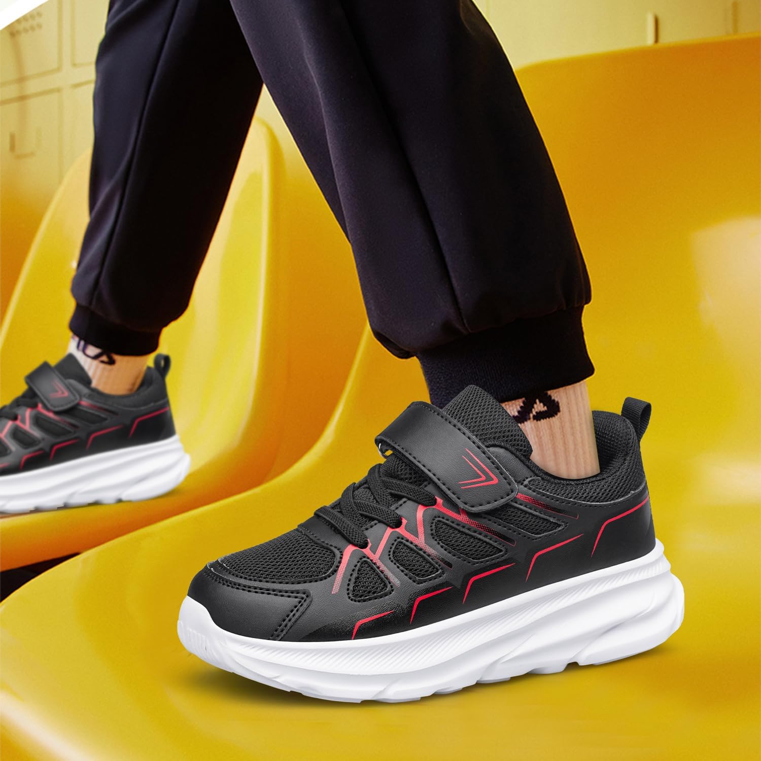 BQQ Boys Girls Shoes Kids Running Shoes Non Slip Athletic Walking Tennis Shoes Lightweight Sneakers for Toddler/Little Kid/Big Kid