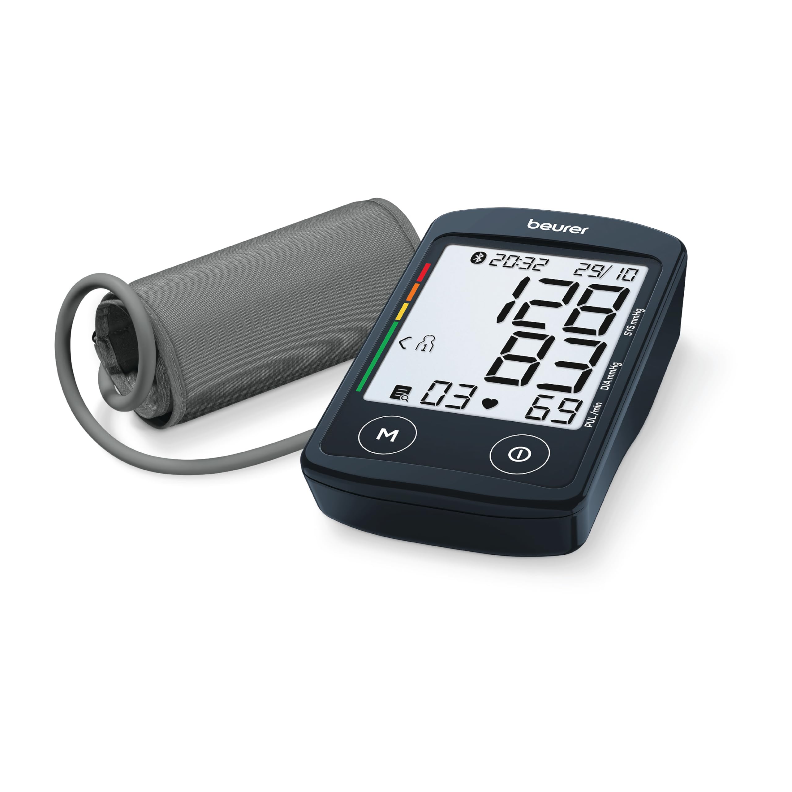 Beurer BM 46 Connect Digital Blood Pressure Monitor with USB-C Port| Upper Arm BP Machine with XL Display I Bluetooth App Connectivity I Large Cuff I Memory space of 240 readings I Black in color-image-15