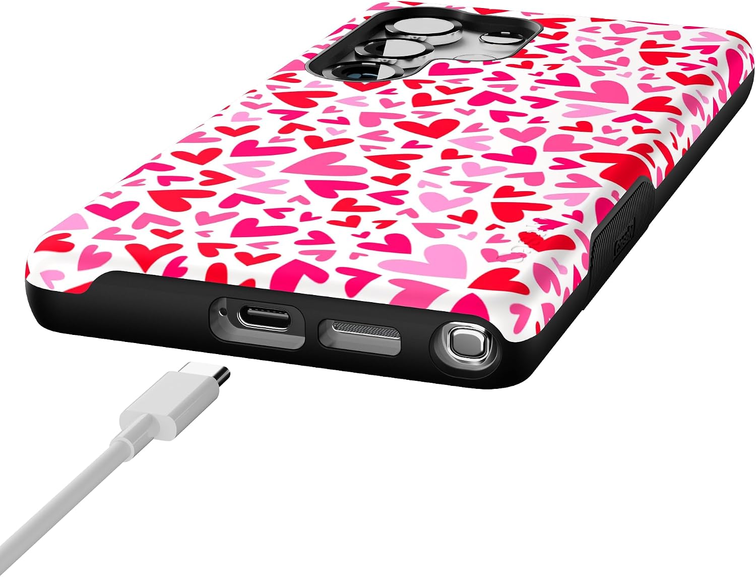Casely Galaxy S25 Ultra Case | XOXO | Candy Hearts | Bold Protective Design | Compatible with MagSafe