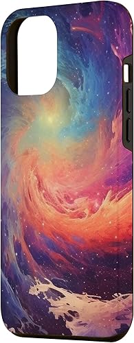 Miniatura 2 de Funda para iPhone 12 Pro Max Beautiful Galaxy Stars rojo, morado y azul
