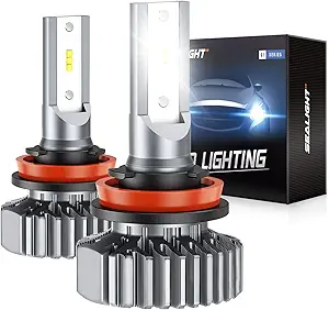 SEALIGHT H11/H8/H9/H16 LED Bulbs 6000K Daylight White, 2-Pack