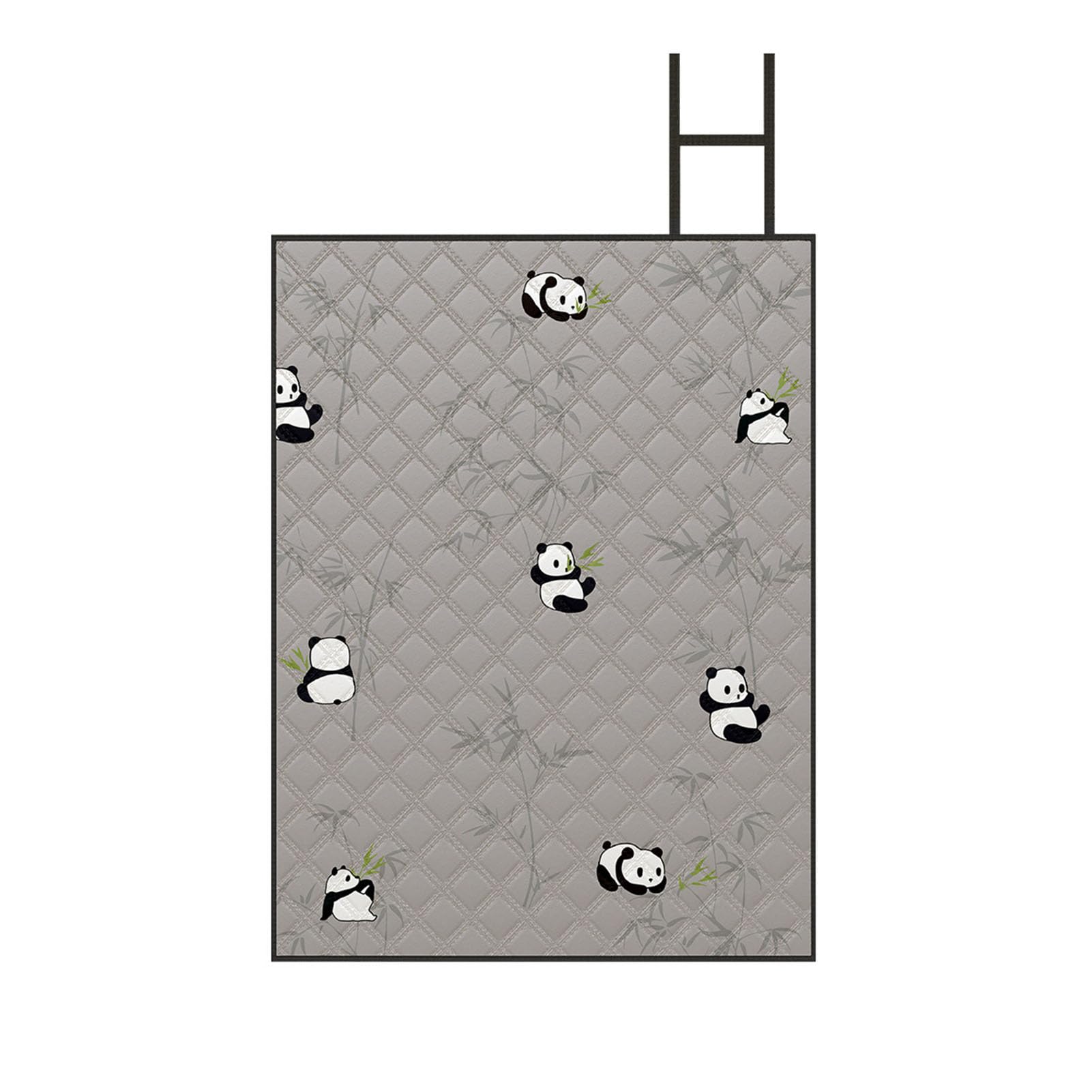 Telo Outdoor da Picnic Impermeabile Antipolvere Pieghevole Portatile con Maniglia per Camping Spiaggia Parco Giardino Viaggi Festival Picnic e Tempo Libero,Pandas,200×200cm