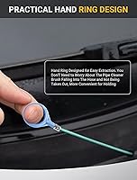 Vista 5 de Herramienta Mejorada de Limpieza de Drenaje de Techo Solar Automático, Cepillo de Drenaje Flexible de 78 Pulgadas, Limpiadores de Tubería Larga