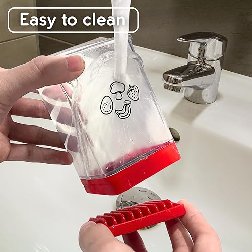 Miniatura 6 de SpuotFan Cortador de tazas, cortador de huevos con acero inoxidable, cortador de tazas de frutas y verduras, artículos esenciales de cocina,