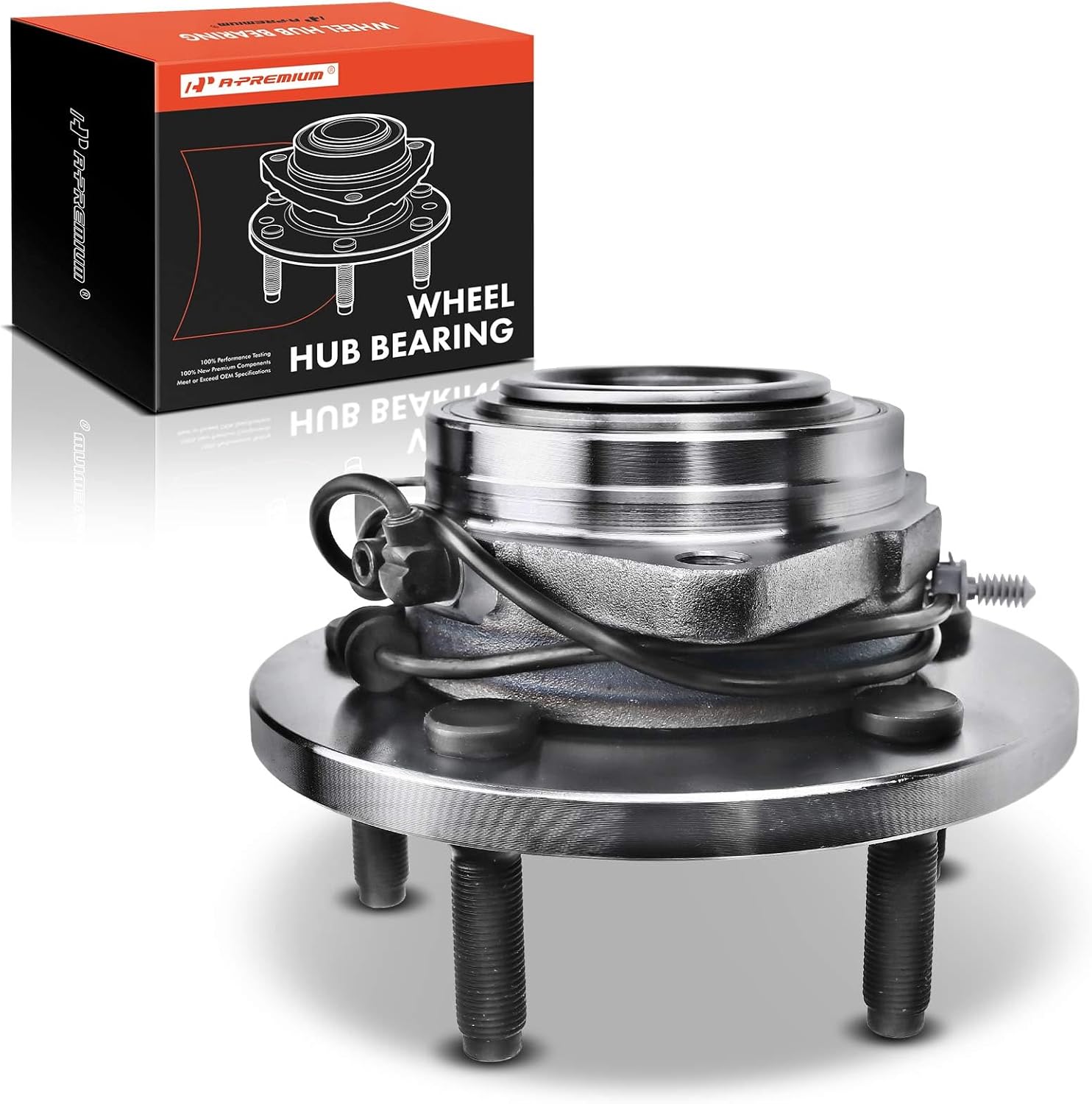 A-Premium Front Wheel Bearing and Hub Assembly with ABS & 5-Lug Compatible with Dodge Durango 2004-2005