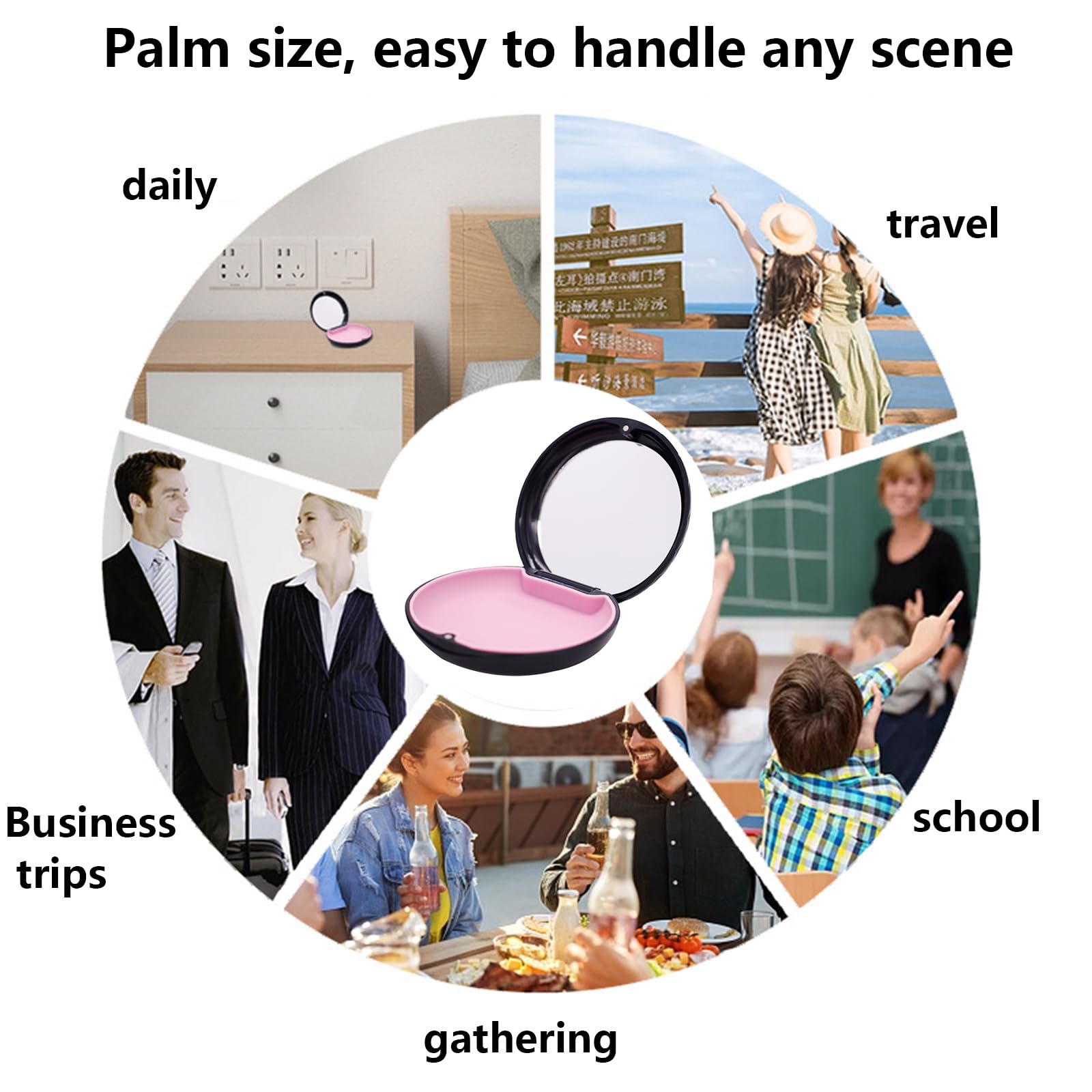 Retainer Case, Orthodontics Denture Box Cute Round Retainer Box Outh - View #9