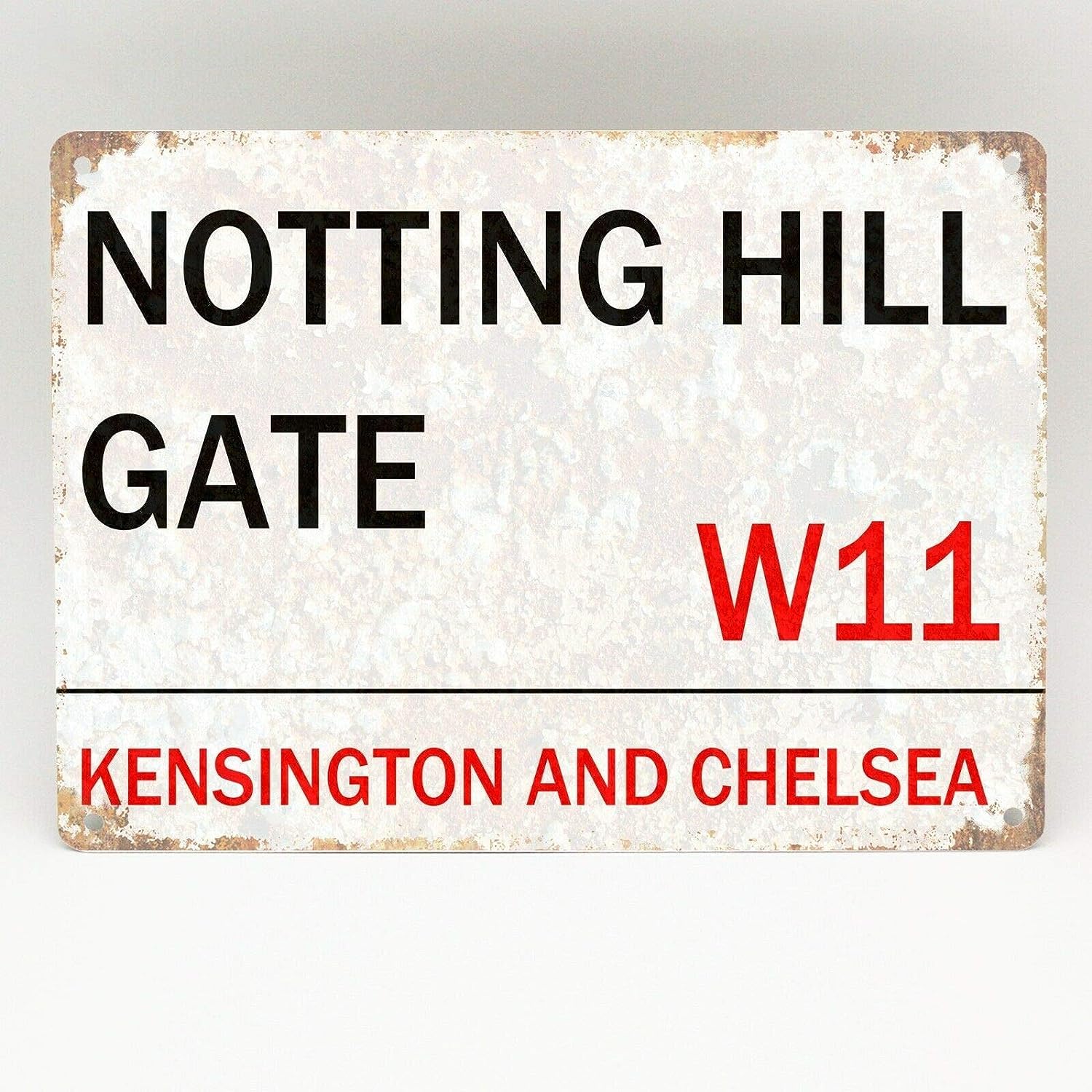 Bioprocess Notting Hill Gate Metal Sign London Street Metal Vintage Retro Wall Door Plaque Outdoor Decoration Plaque 8X12 Inch