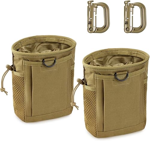 Miniatura 8 de Bolsa táctica Molle, bolsa de recuperación de revistas, bolsa de munición Drastring, cinturón de utilidad, ajustable, bolsa militar para exteriores,
