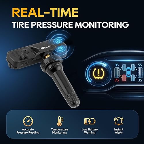 Miniatura 3 de AUTOKAY Sensores de presión de neumáticos, 315 MHz TPMS Sensores de sistema de monitoreo de presión de neumáticos para Subaru Impreza Tribeca WRX