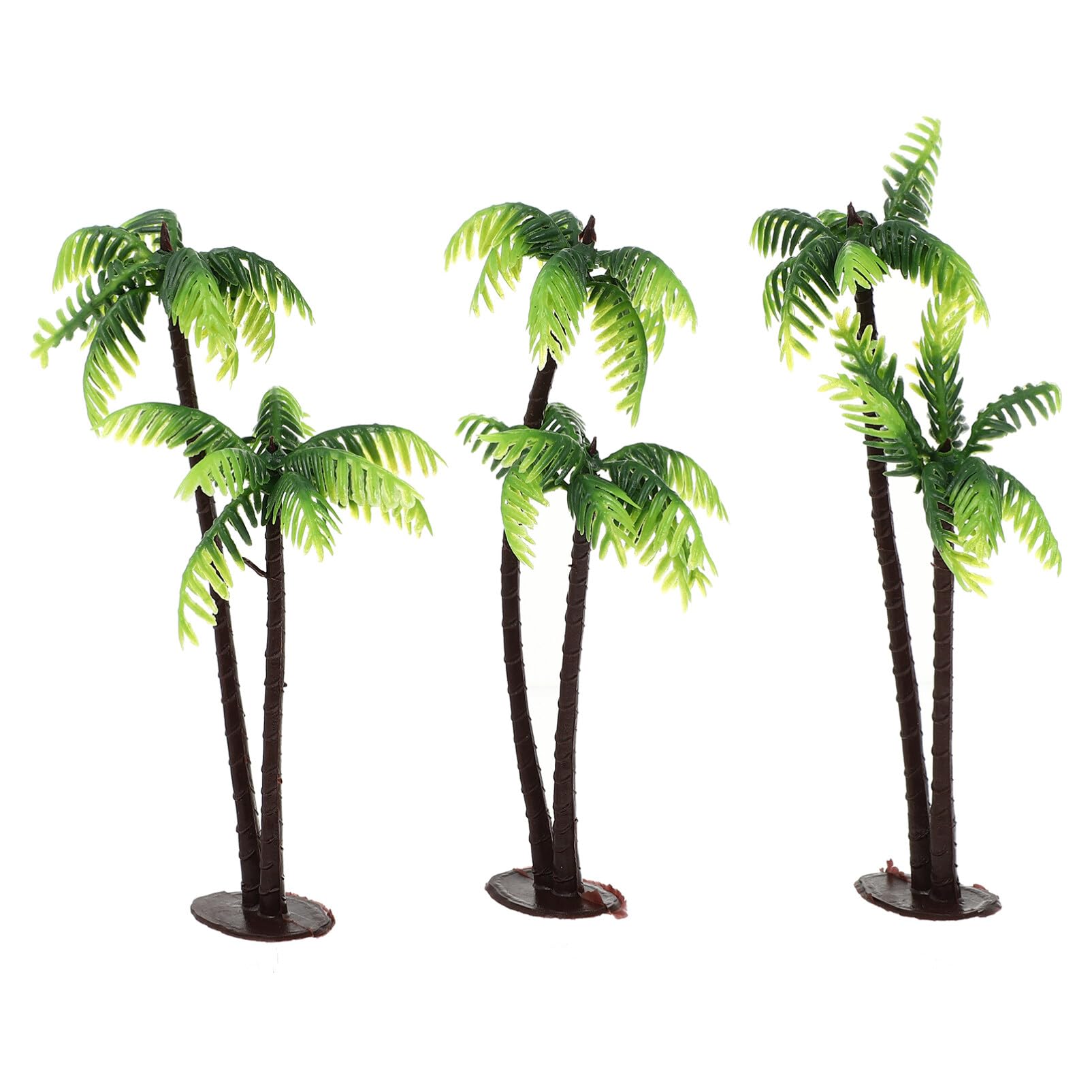 VALICLUD Green Palm Tree Cupcake Topper Palm Tree Miniature Plant Micro Landscape Diy Decor Artificial Outdoor Plants