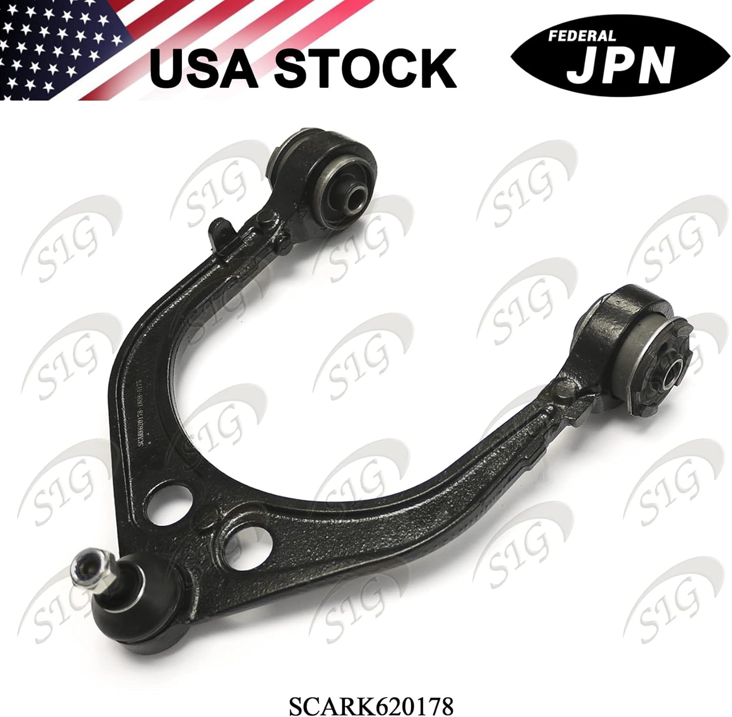 Front Right (Passenger Side) Upper Control Arm and Ball Joint Assembly Compatible with Chrysler & Dodge Model 300 & Challenger & Magnum & Charger (Replacement# 4782666AB, RK620178) - SCARK620178