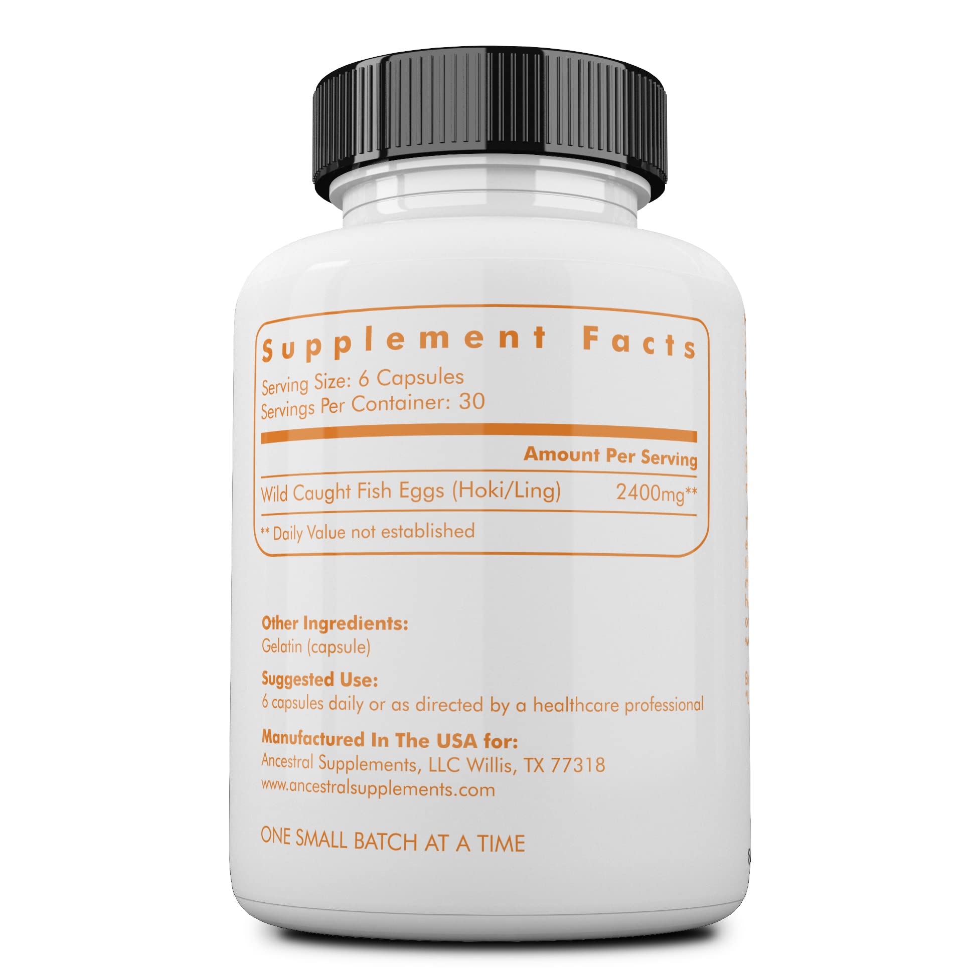 Ancestral Supplements Wild Caught Fish Eggs — Supports Brain, Heart