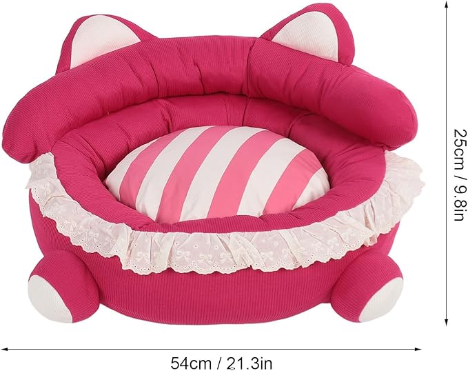 Cama para Perro Mediana 54cm con Almohada y Juguetes Lavable miniatura 2