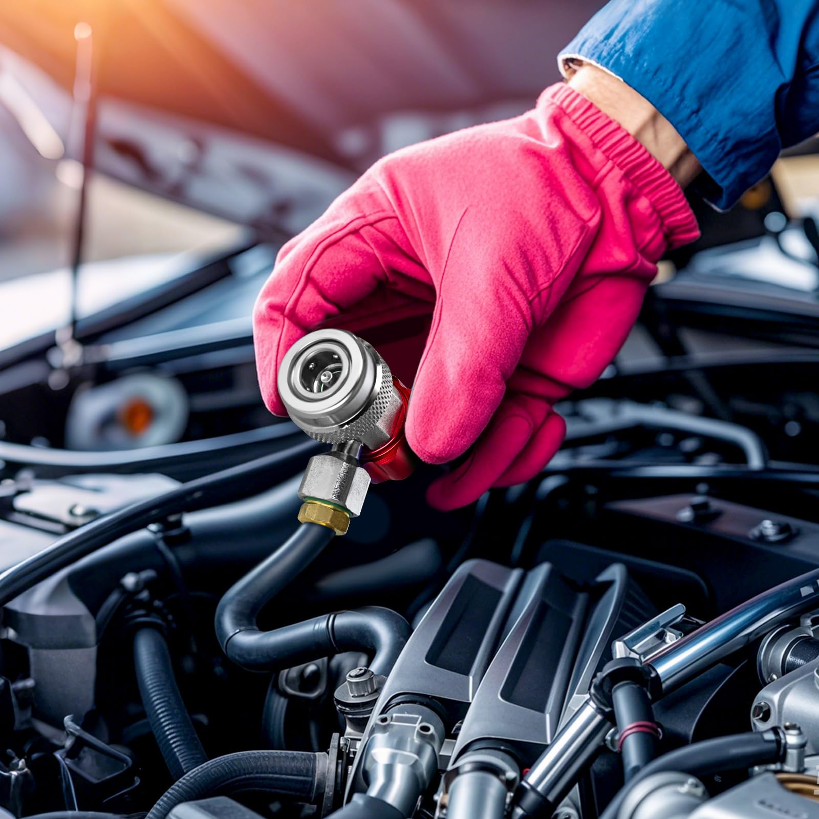 Adattatori Rapidi AC R134A - Per Refrigerante, Ottone, Alto E Basso