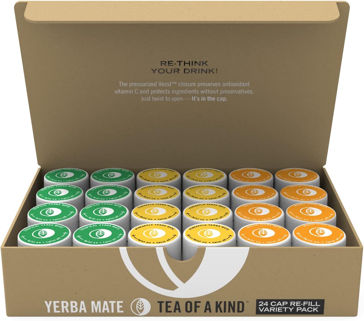Tea of a Kind Flavor Pods, Variety 24 Pack, Tropical
