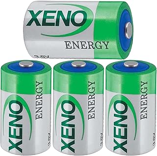 4-Pack 3.6V 1/2 AA XL-050F Non-Rechargeable Battery for Xe-no Energy XLP-050F/ER14250 Battery, 1200mAh