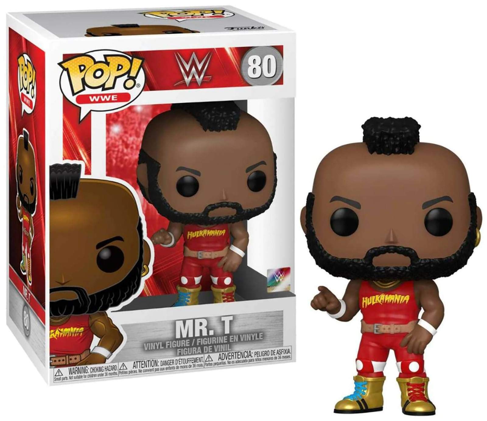 Figura Funko Pop! Mr. T De WWE Summer Slam – Vinilo Coleccionable De 9.5 Cm, Regalo Para Fans De La Lucha Y La Cultura Pop