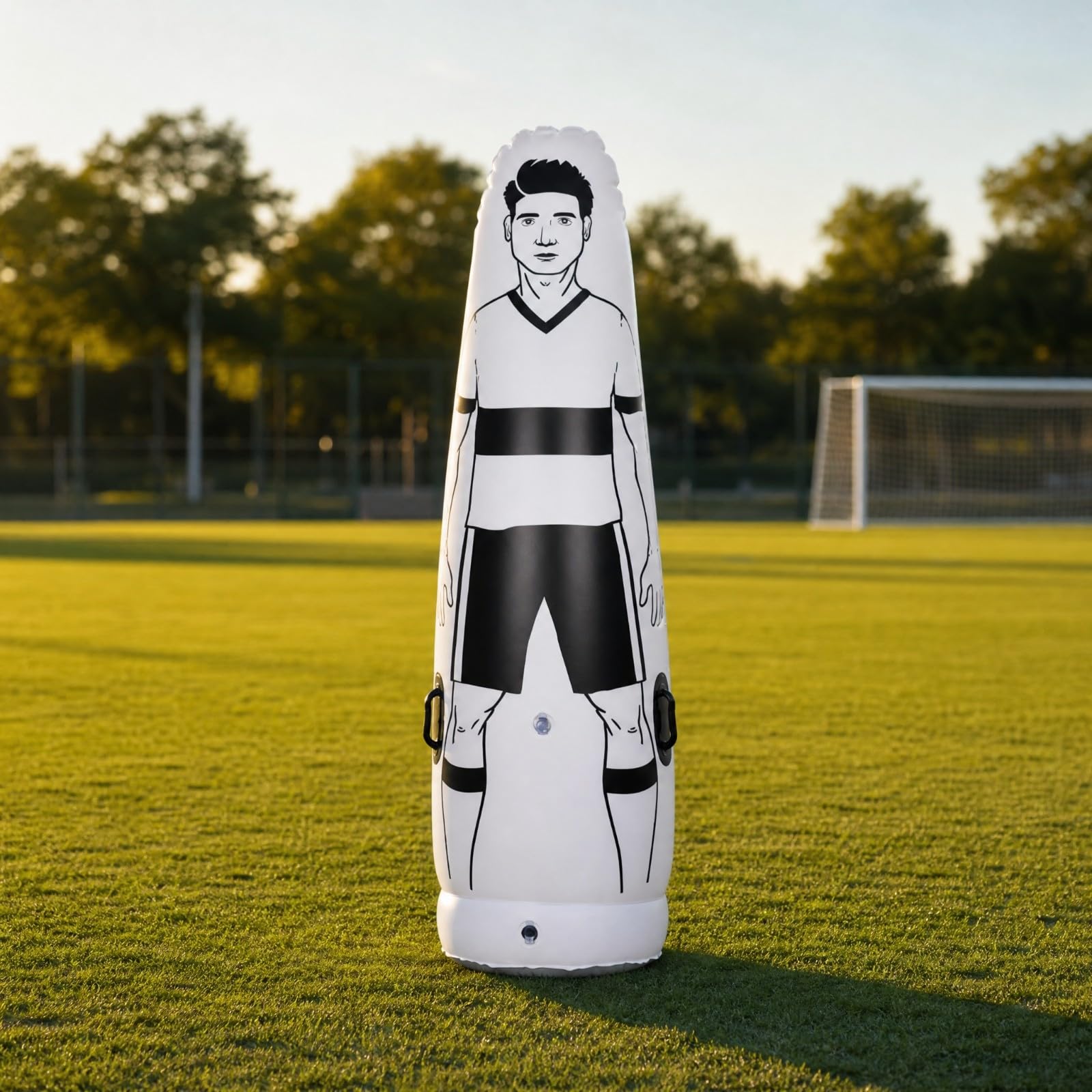 Milageto Manichino da Calcio Gonfiabile Portatile Manichino da Gonfiabile Professionale Attrezzatura Sportiva per Club Sportivi, Scuole