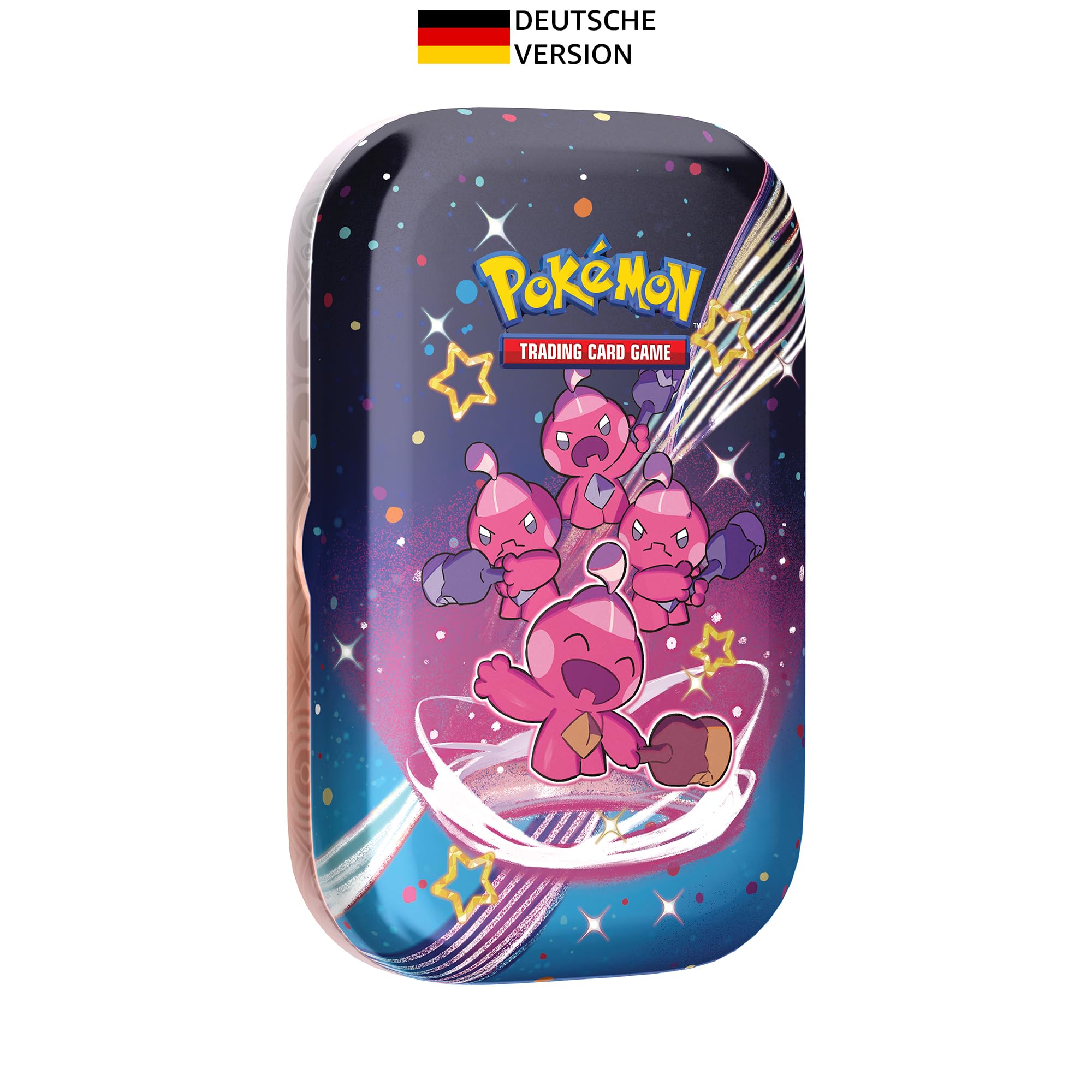 Pokémon Sammelkartenspiel Mini Caja de hojalata Carmesí y Púrpura – Paldeas Destiny: Forgita, Color (210-45813)