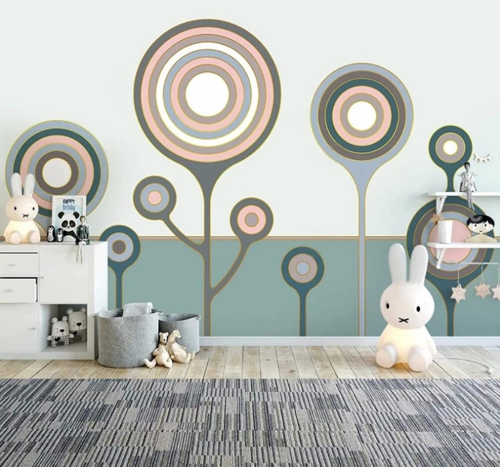 Papier peint 3D intissé XLMING pour masquer les défauts d'un mur de salon