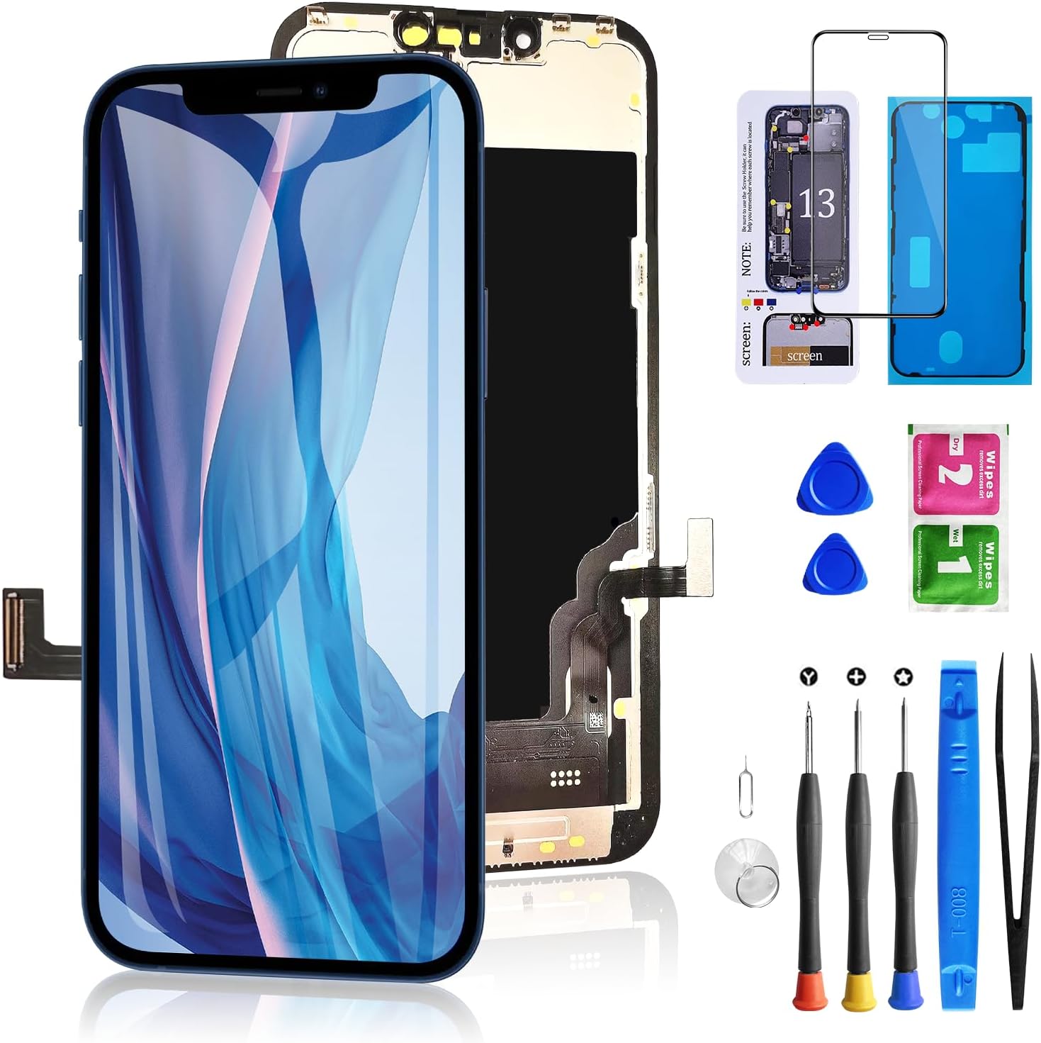 iPhone 13 6.1" LCD Screen Replacement + Tools Kit