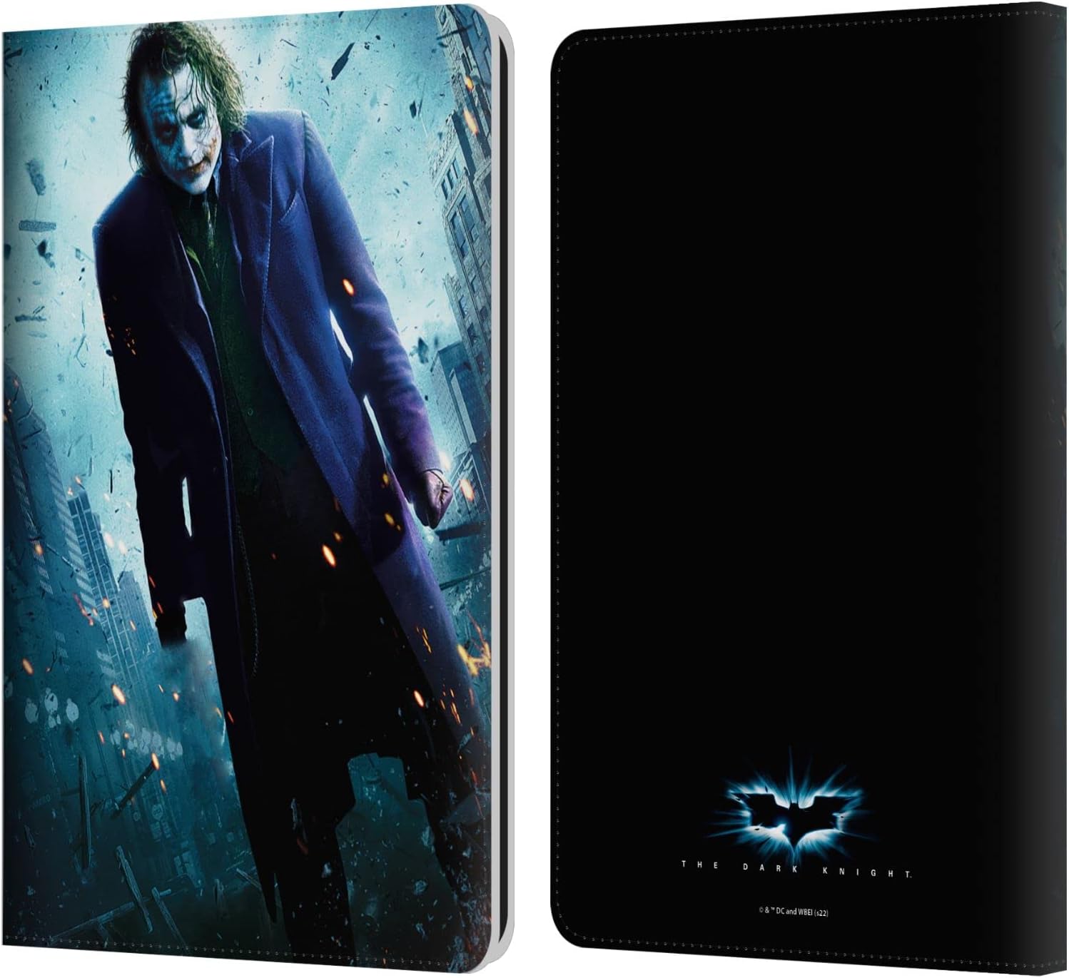 Head Case Designs Officially Licensed The Dark Knight Batman Batarang Key Art Leather Wallet Case Compatible with Kindle Paperwhite 1/2 / 3