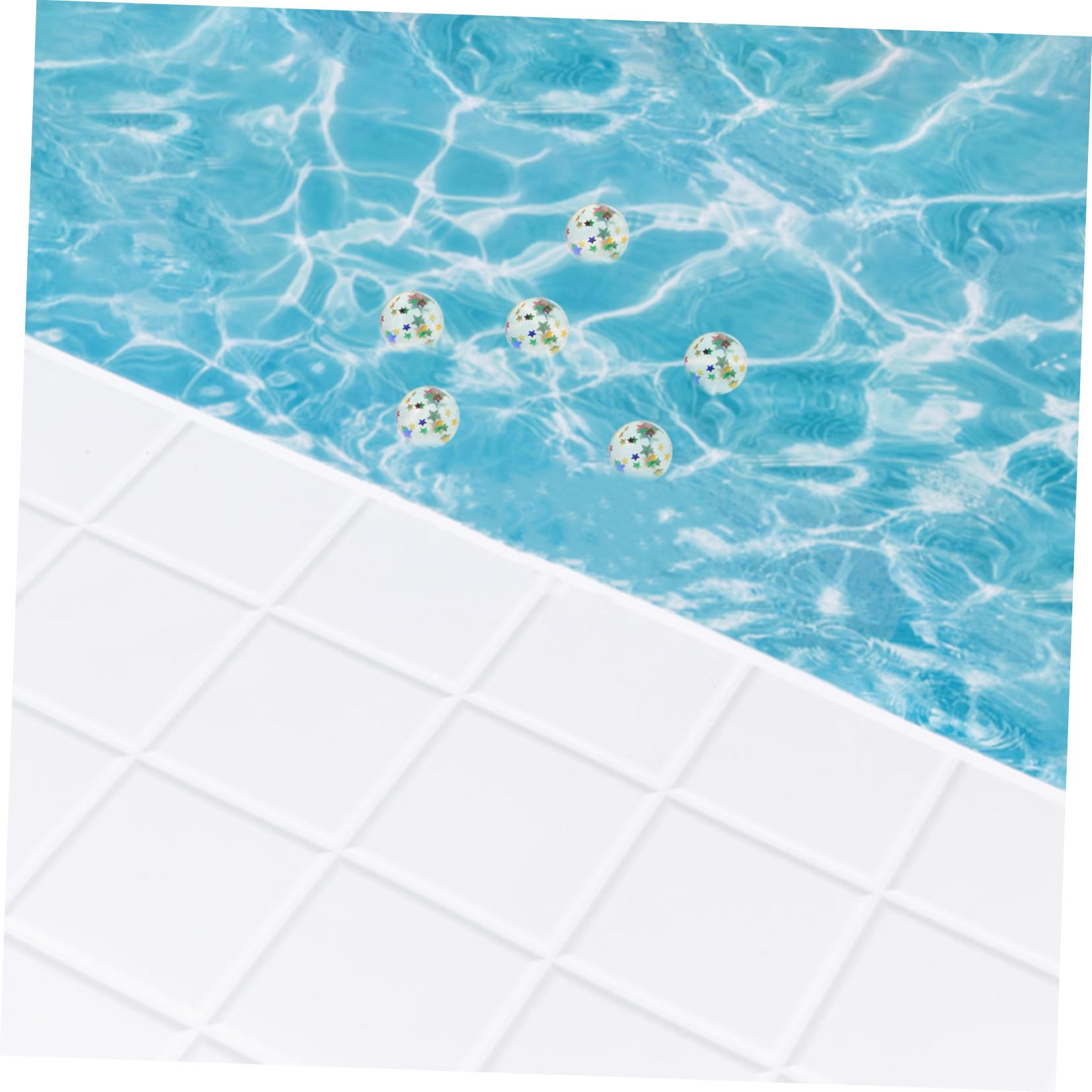 TOYANDONA 100 Piezas Unidades de Bolas Flotantes Elásticas con Lentejuelas Forma de de Juguetes Acuáticos para Piscina Infantil para Acuáticos Verano y Actividades