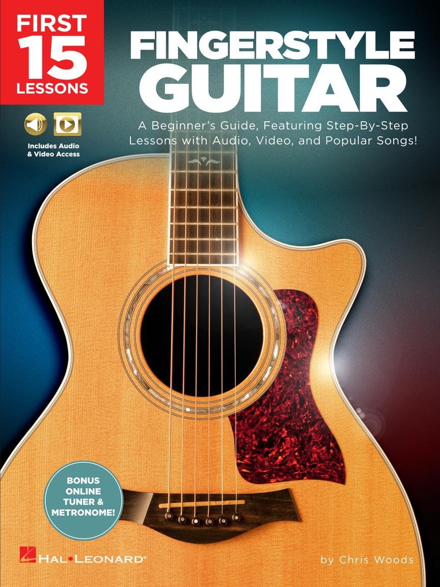 First 15 Lessons - Fingerstyle Guitar. (Hal Leonard)