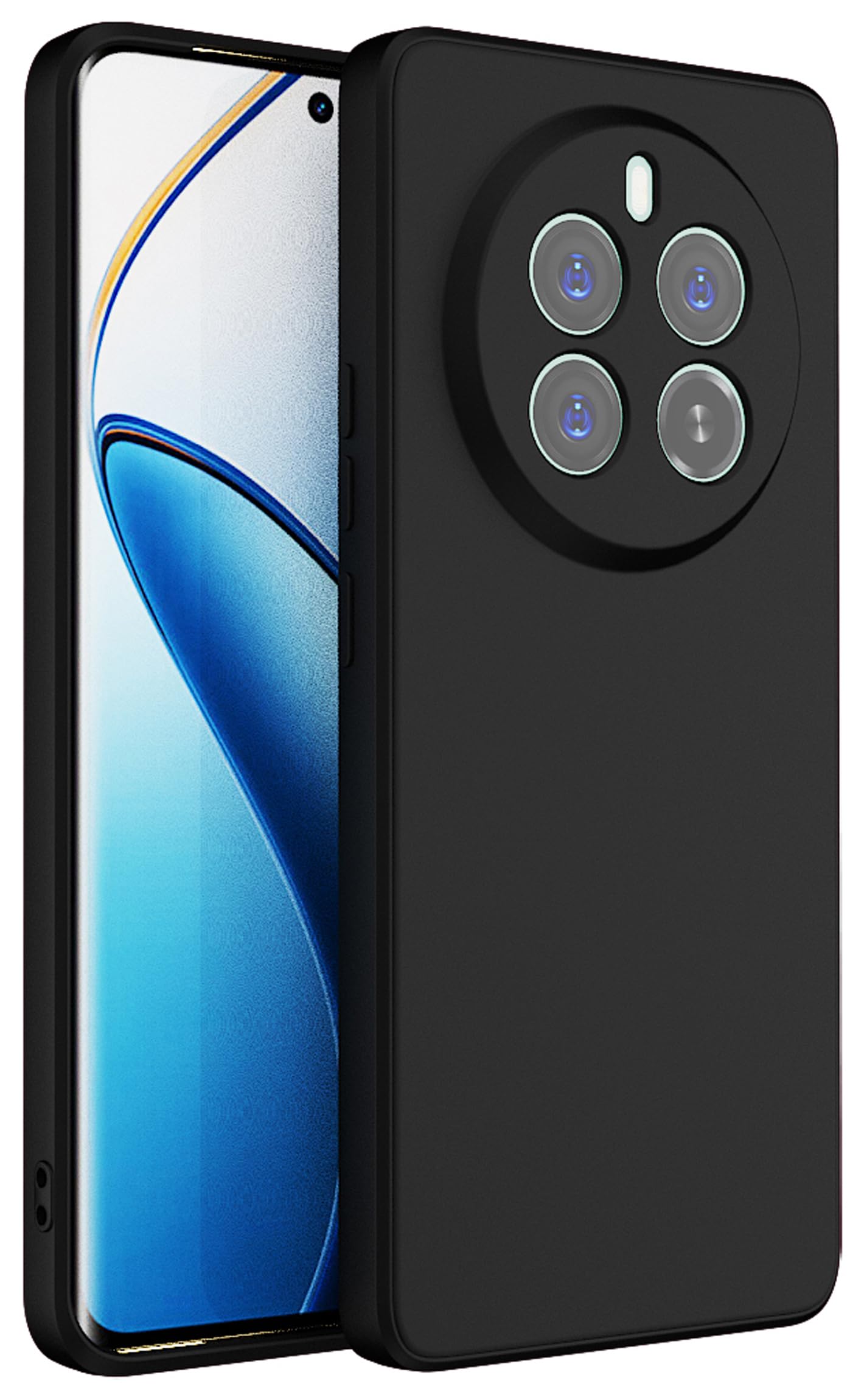 Kapa Matte Protective Lens Flexible Back Cover for Realme 12 Pro / 12 Pro Plus | Slim Silicone with Soft Lining Shockproof Full Body Bumper Case (Black) (B0CZNNPLSV) Amazon Price History, Amazon Price Tracker
