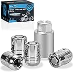Wheel Locks Lug Nuts M12 x 1.50 Fit for Honda Accord 2012-2024 | CR-V 2003-2022 | Civic 2010-2015 | HR-V 2016-2022 and More Hex Key Spherical Seat Replace 08W42-SNA-101