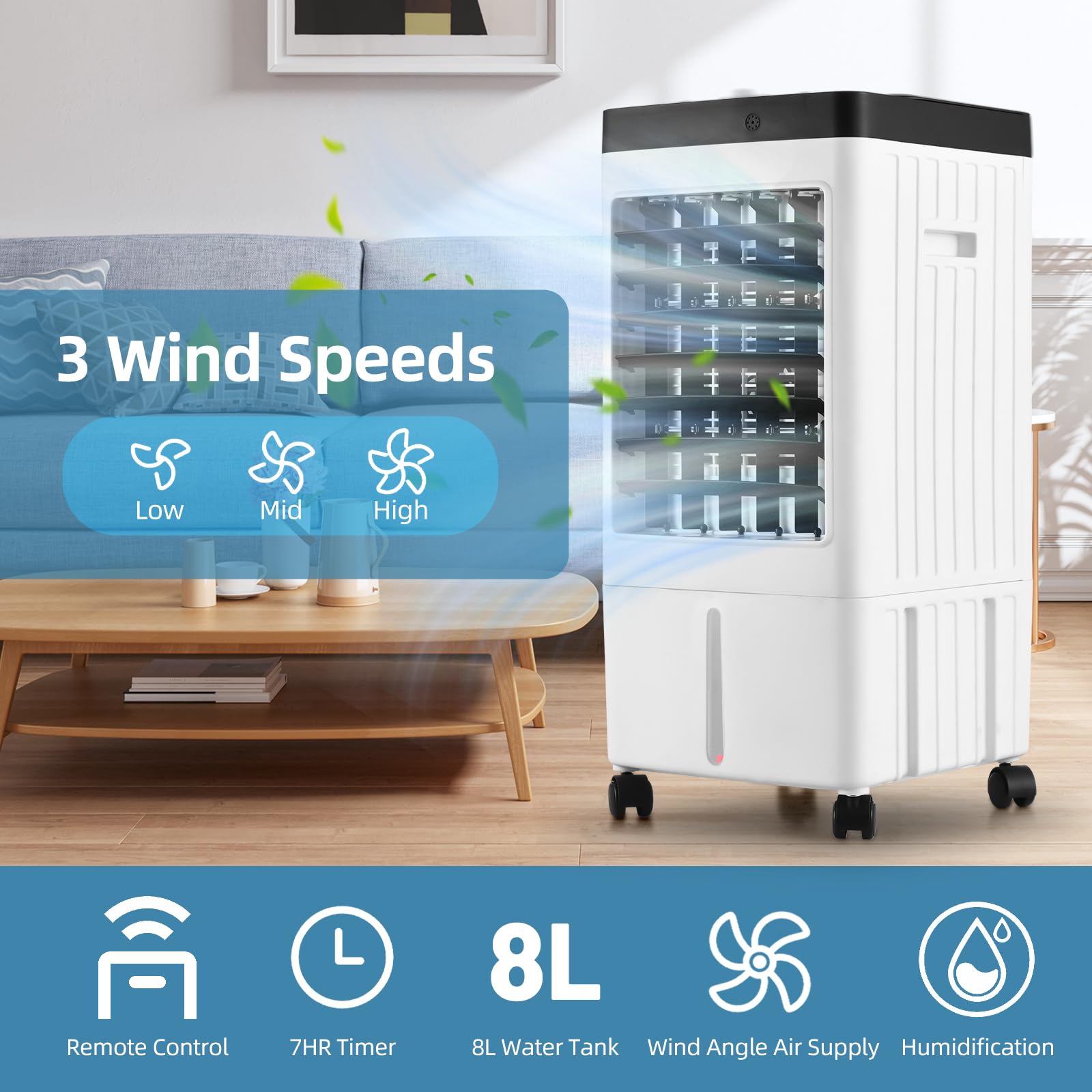 Amazon | Daconovo 蒸発空気クーラー 100°振動スワンプクーラー Amazon | Daconovo 蒸発空気クーラー 100°振動スワンプクーラー