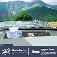 Vista 45 de Auovo Bandeja de cubierta para salpicadero compatible con accesorios Ford Bronco 2021 2022 2023 2024 2025 Compartimentos de silicona antideslizante