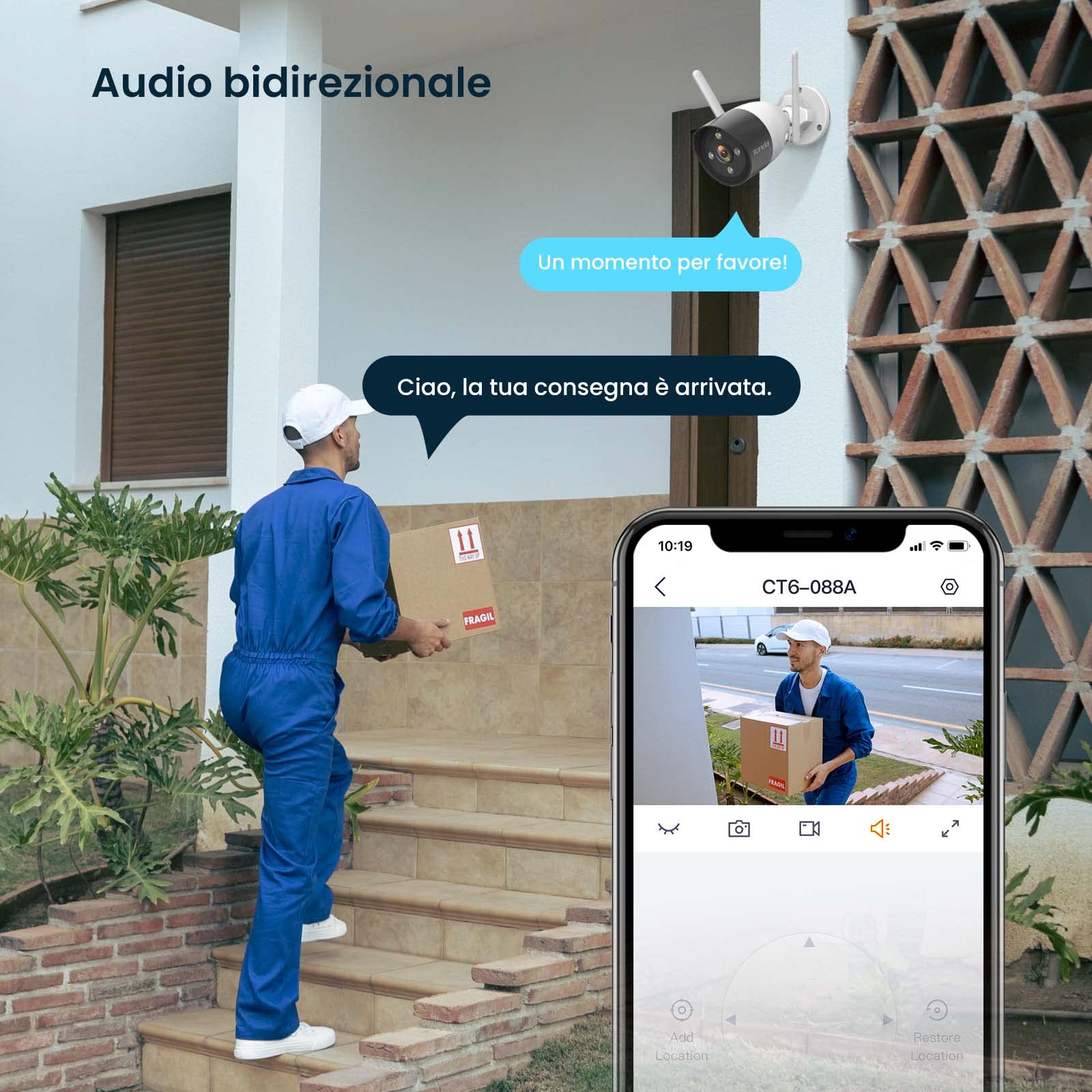 Tenda Kit Videosorveglianza WiFi, 8X 2K Telecamere da Esterno e 8CH NVR (fino a 10TB) con 1TB HDD, Visione Notturna a Colori, Rilevamento del Movimento e Persona, H.265, Accesso Remoto, K8W-3TC-1T