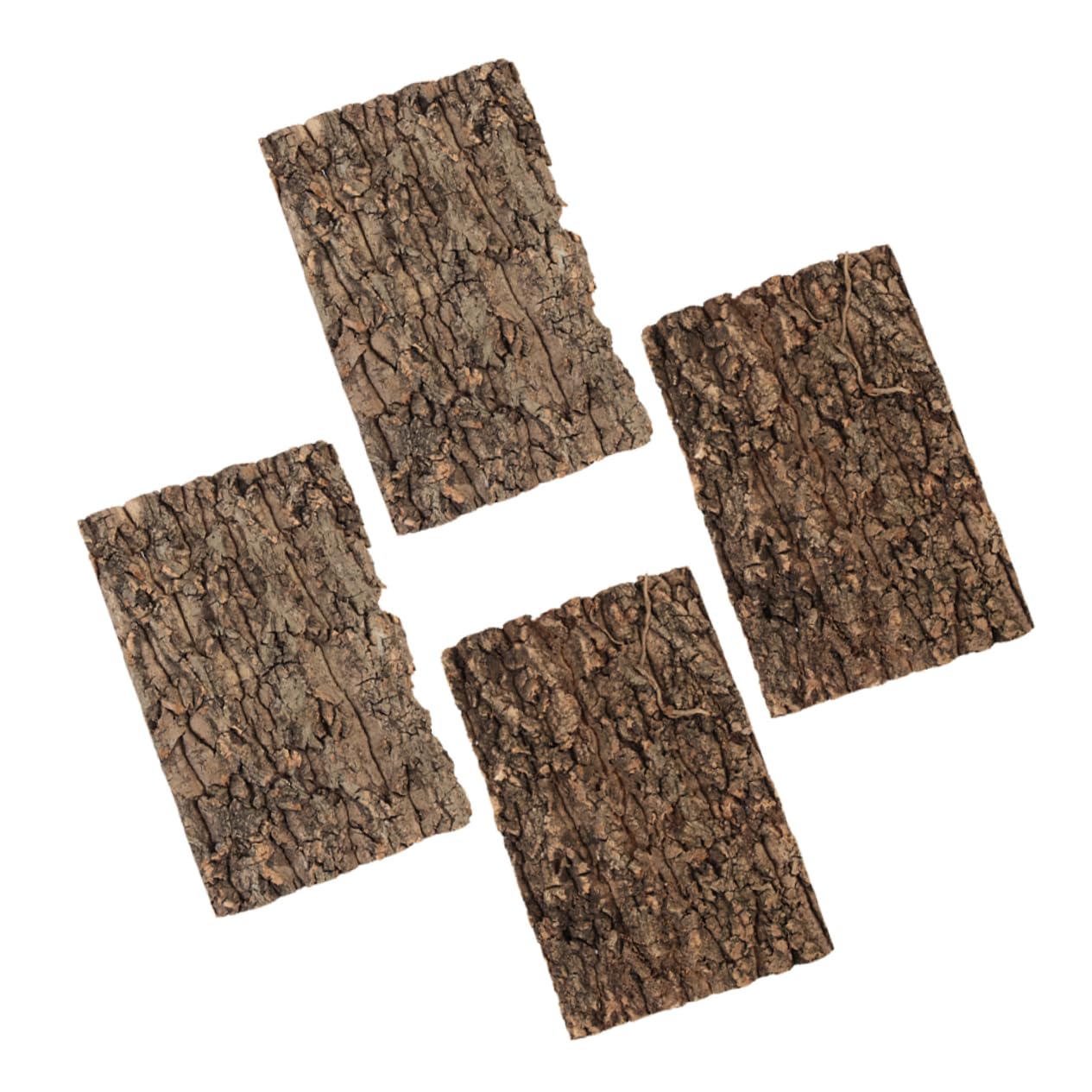 HAPINARY Chameleon Cage Accessories 4pcs Reptile Terrarium Decor Natural Fish Tank Background Lizard Tank for Crafts