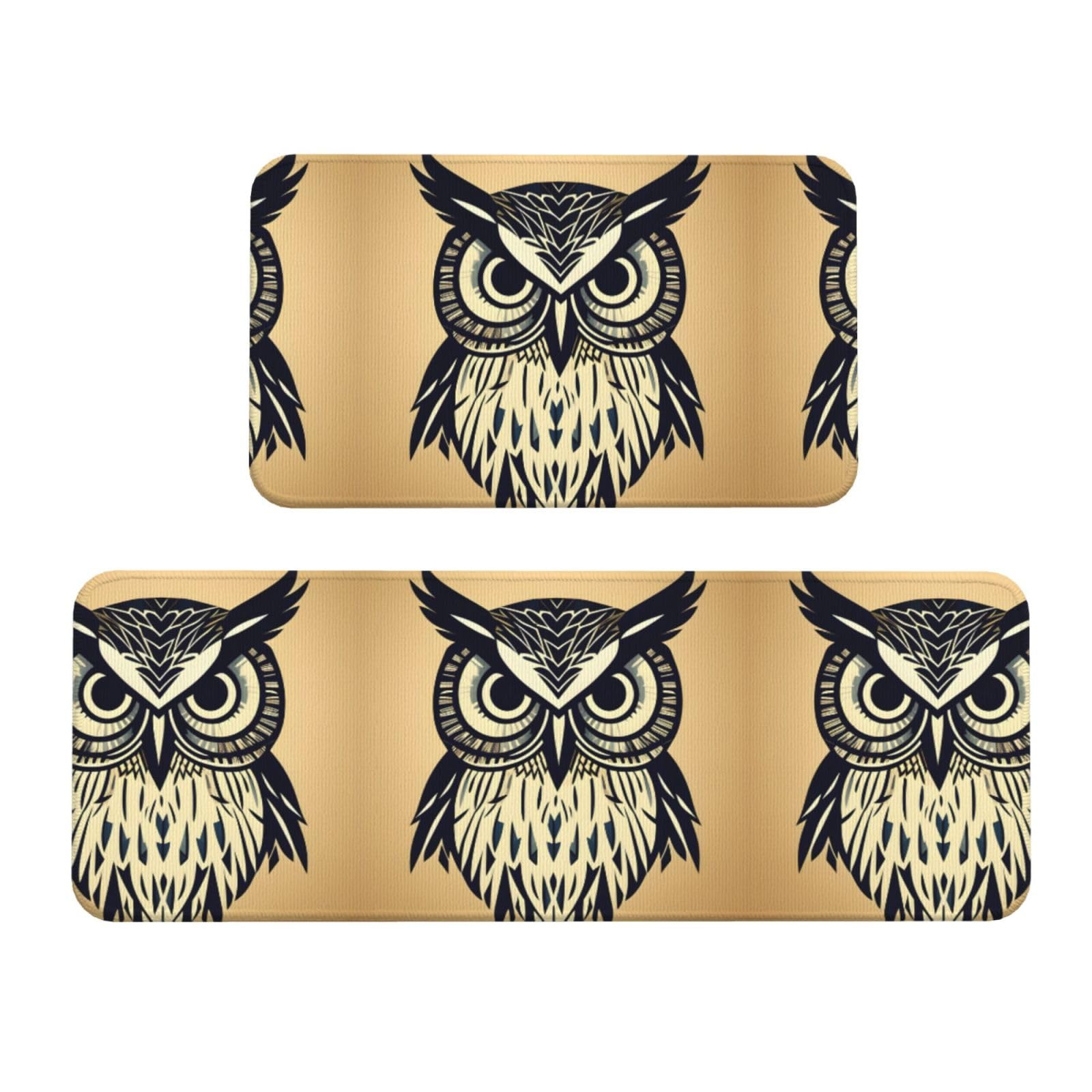 Tapis de cuisine hibou mignon pour le sol de la pièce et le bureau
