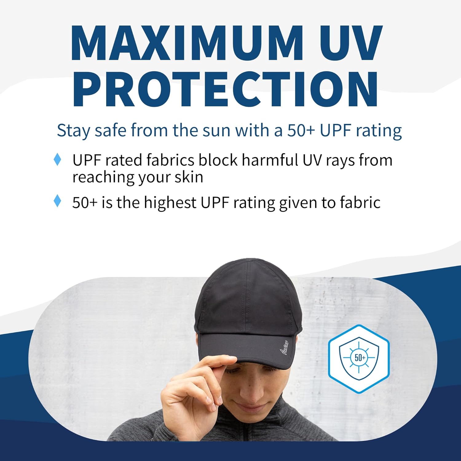 TrailHeads Men's Running Hat with UV Protection Maldives Ubuy