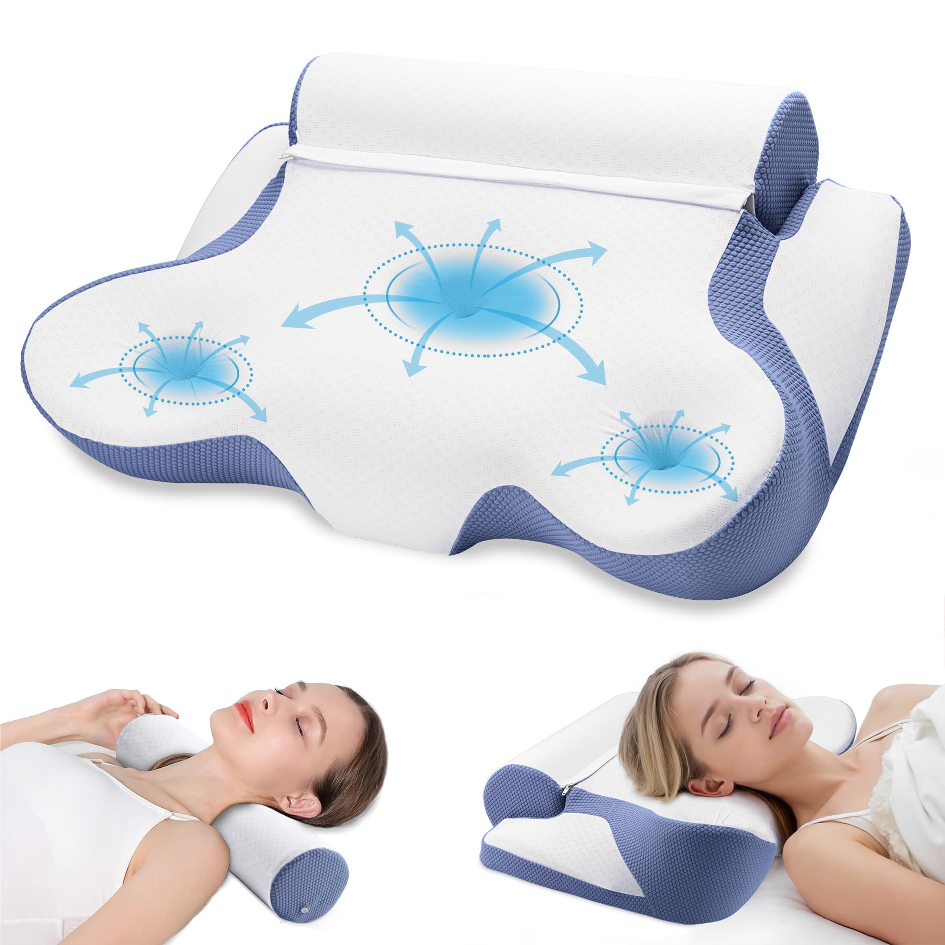 Elviros Orthopädisches Memory Foam Seitenschläfer Produktbild-Vorschau 12