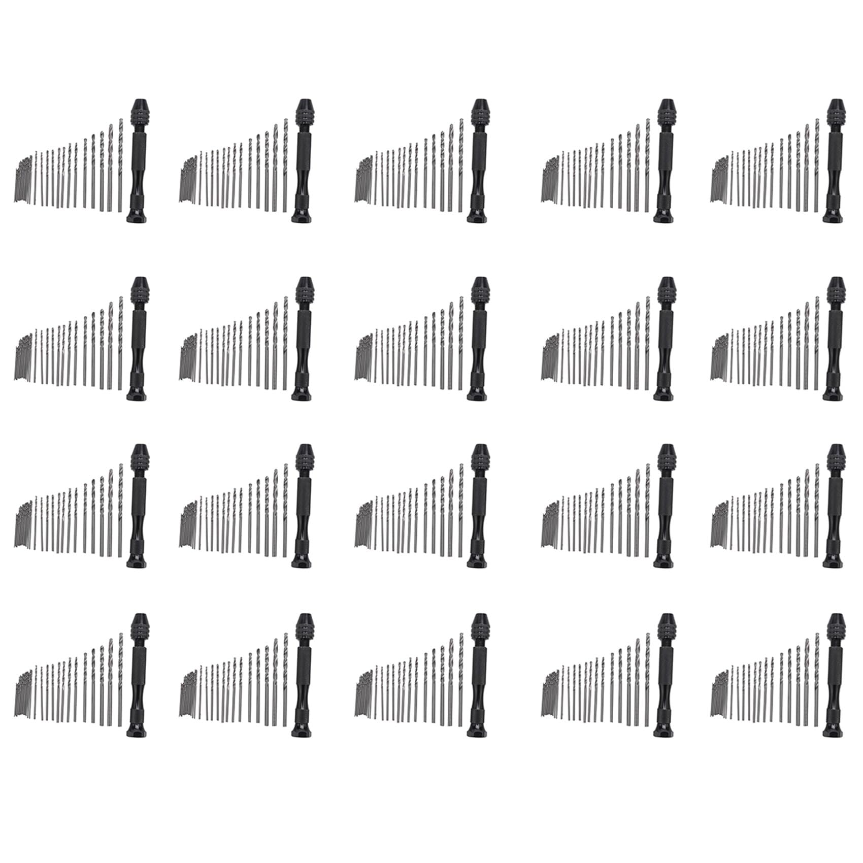 Juego de Brocas para Taladro Manual, 620 Piezas, Juego de Brocas de Precisión con Tornillo de Banco, Brocas Micro-Mini para Metal y Madera, Trabajos Manuales Delicados