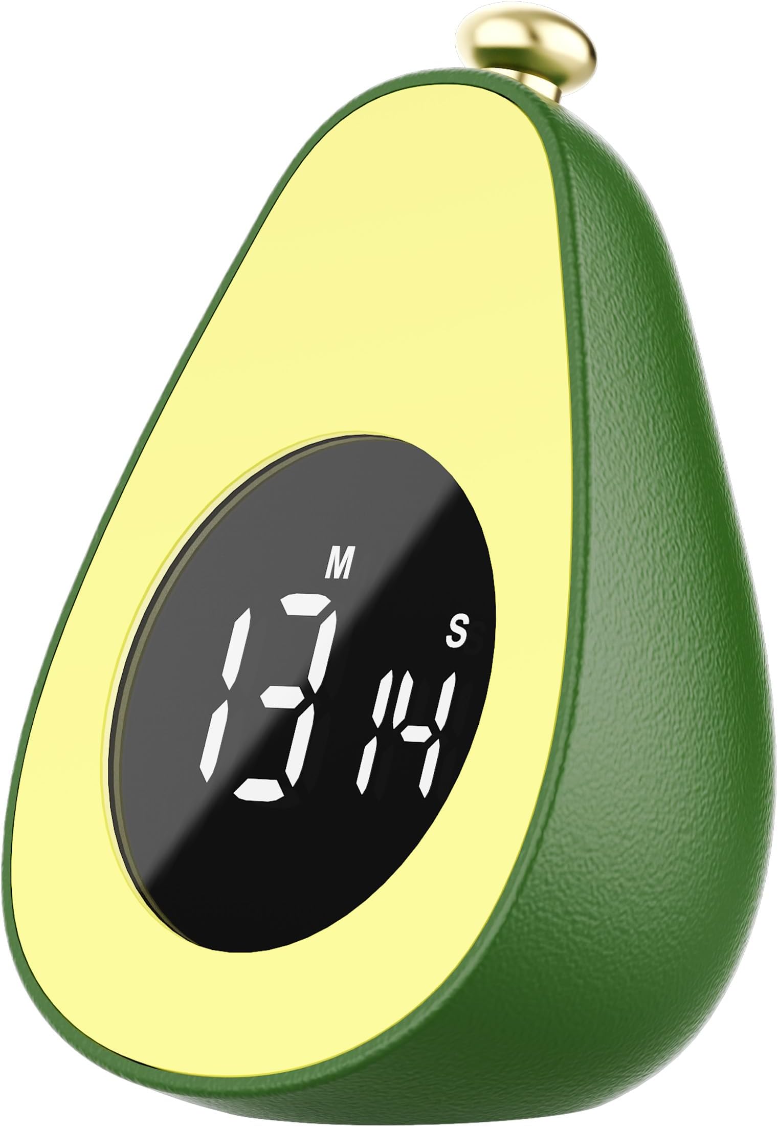 Digital Visual Timer Kitchen Timer for Yoga, Exercise, 99-Minute Silent Countdown, Time Management Tool with Pause Function (Avocado)