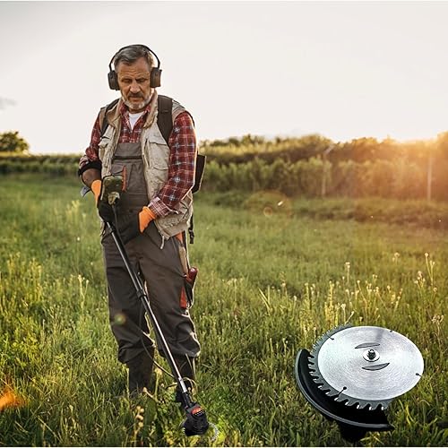 Miniatura 5 de TENBOR Paquete de 8 cabezales de repuesto para cortadora de césped, cortadora de césped eléctrica inalámbrica, cuchillas para malezas, cuchillas de