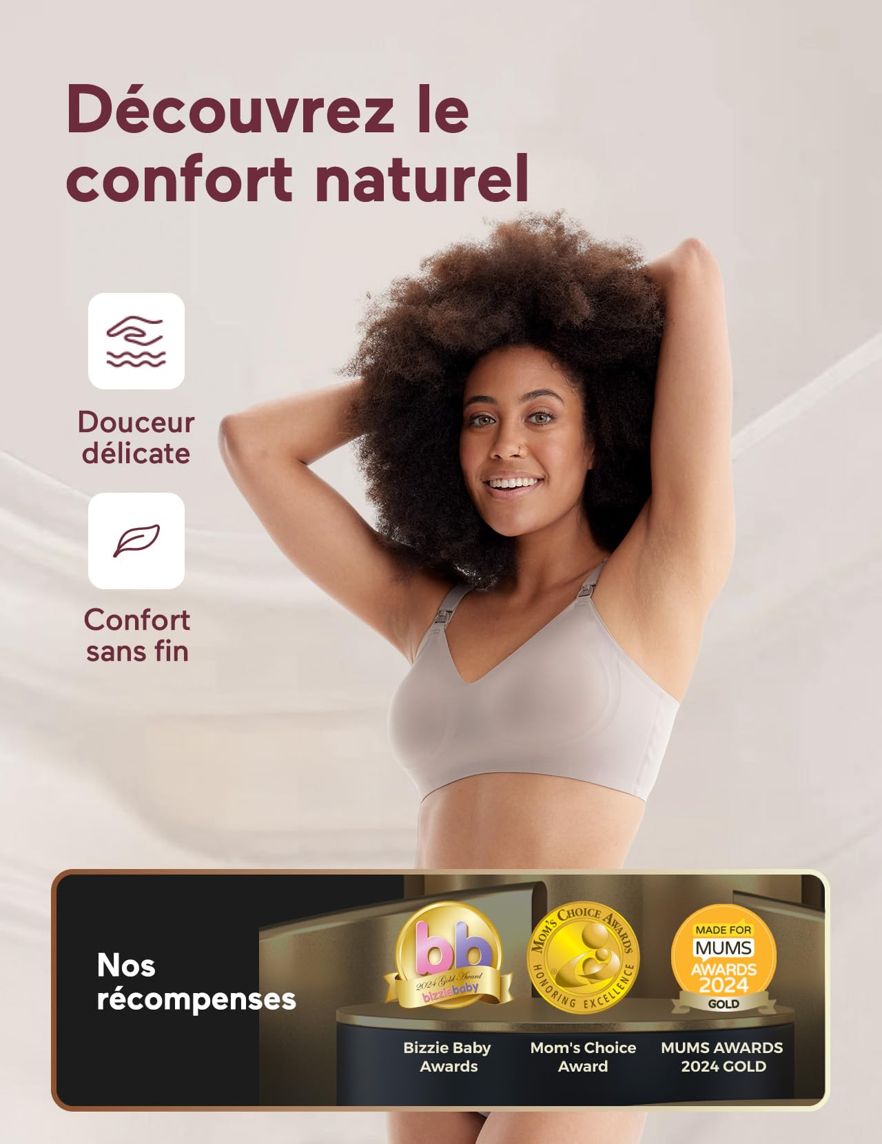 momcozy Soutien-Gorge Allaitement, sans Couture brassière Allaitement, Confort Soutien-Gorge sans Armature