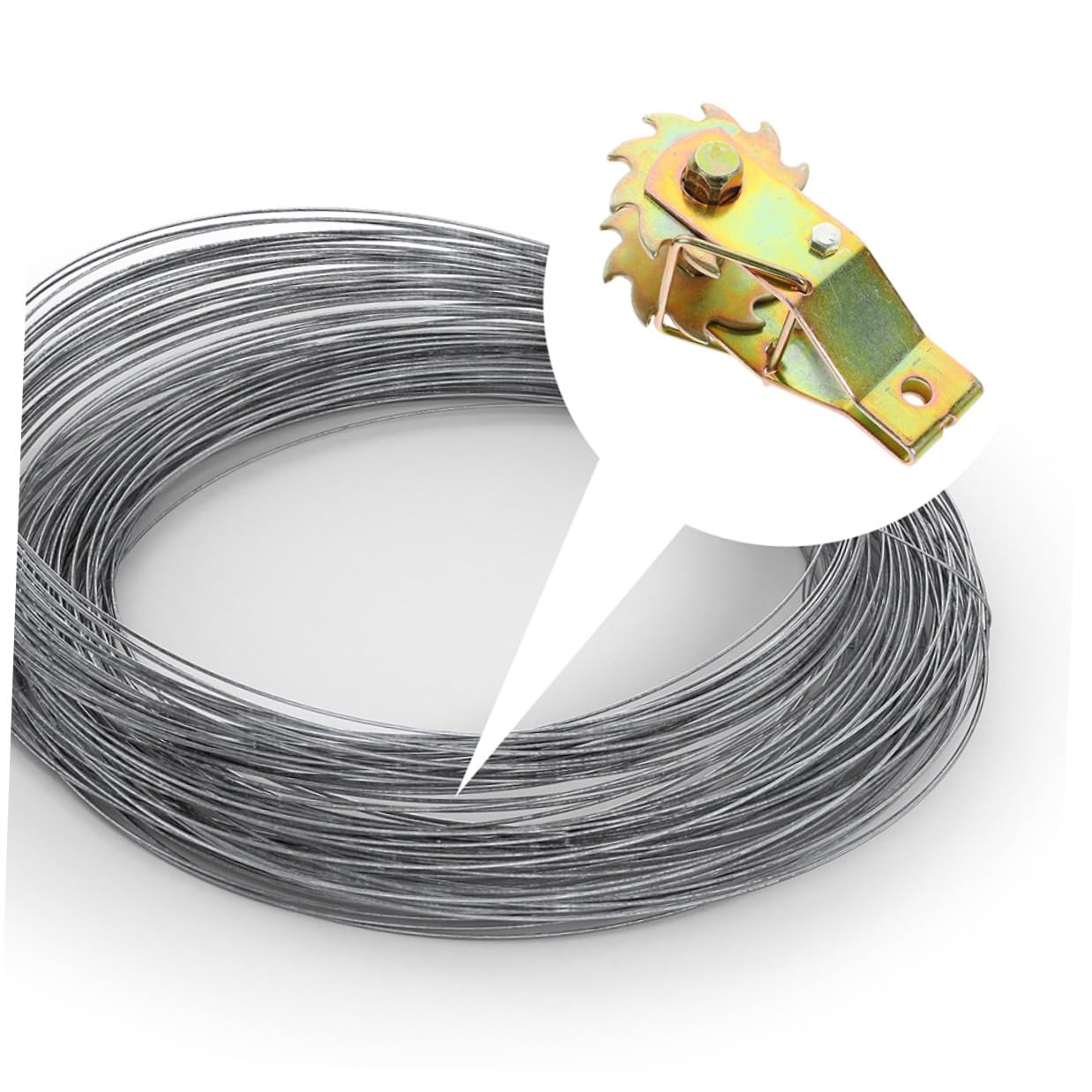 SHINEOFI Tendifilo in Acciaio 3 Pezzi Tenditore per Funi Metalliche per Recinzioni Esterne Tensione Cavi Resistente per Uso Industriale e Giardinaggio