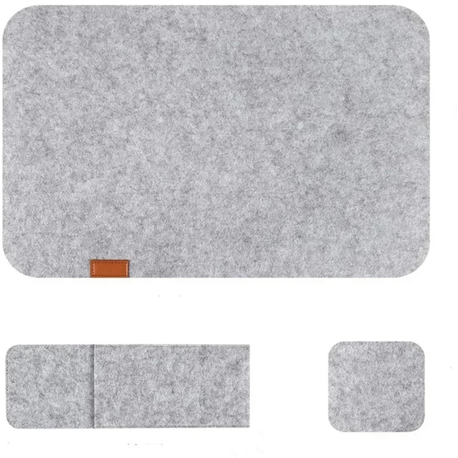 Placemats And Coaster Sets 3-4pcs Set Placemat Table Mat Washable Felt Placemats Tableware Pad for Kitchen Bistro(3pcs-silver)