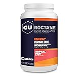 GU Energy Roctane Ultra Endurance Energy Drink Mix, Vegan, Gluten-Free, Kosher, 35mg of Caffeine, and Dairy-Free n-the-Go Energy for Any Workout, 3.44-Pound Jar, Tropical Fruit