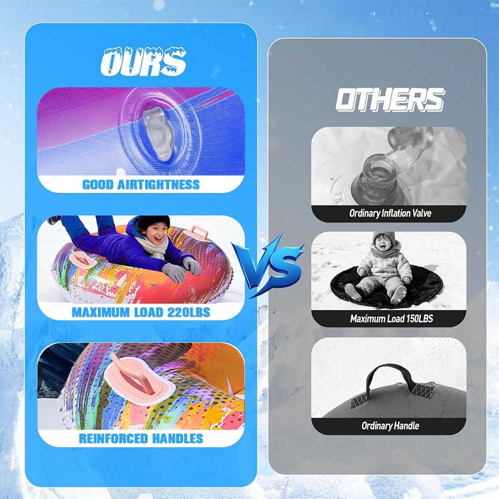 Donut Snowrohr Trineo inflable Juguetes de nieve para adultos Actividad al aire libre