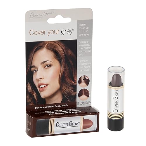 Cover Your Gray Palo de retoque para mujeres, marrón oscuro, 0.15 oz